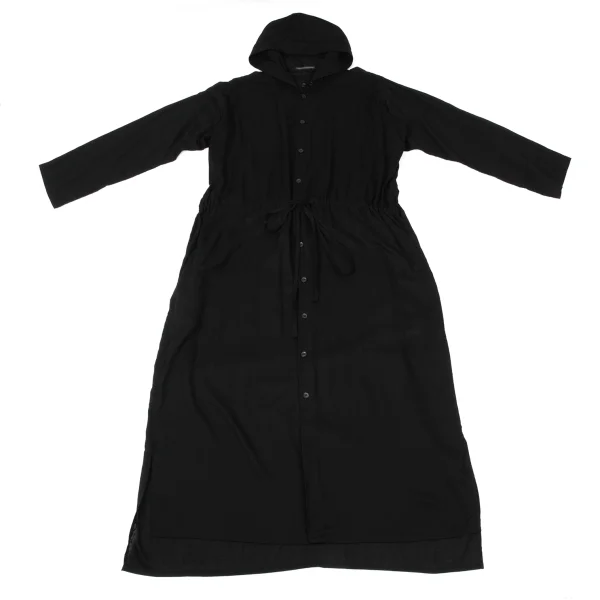 Yohji Yamamoto NOIR Tencel Hooded Shirt Dress K-170342_002