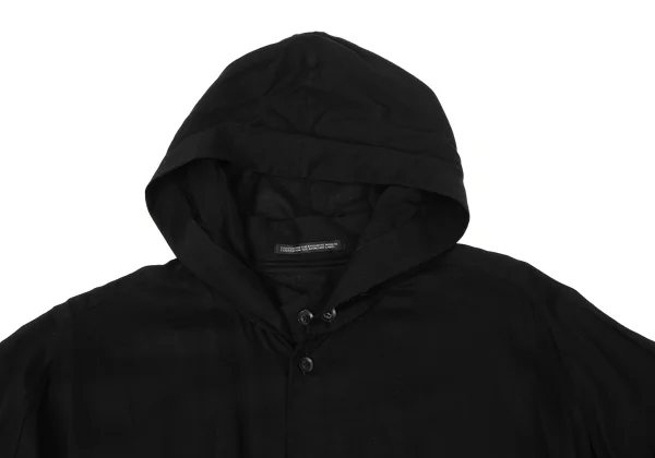 Yohji Yamamoto NOIR Tencel Hooded Shirt Dress K-170342_005