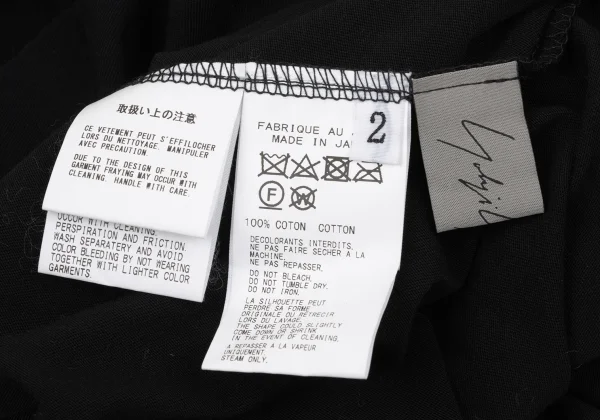 Yohji Yamamoto FEMME Cotton Knot Design T-shirt K-170344_016