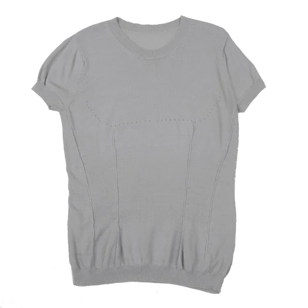 Yohji Yamamoto FEMME Needle Removal Short-sleeved Knit K-170345_002