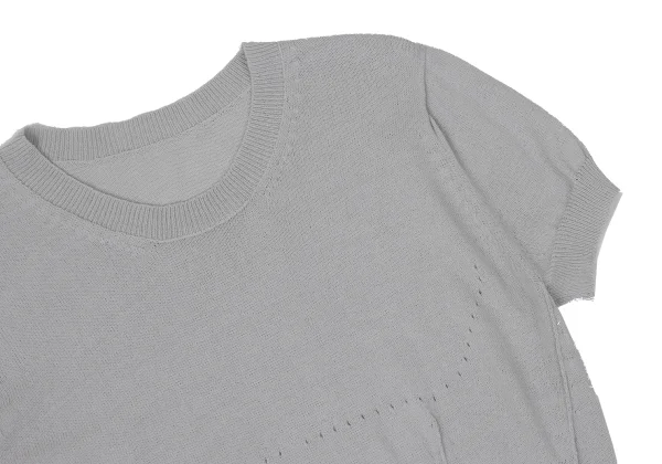 Yohji Yamamoto FEMME Needle Removal Short-sleeved Knit K-170345_006