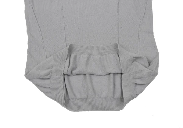 Yohji Yamamoto FEMME Needle Removal Short-sleeved Knit K-170345_010