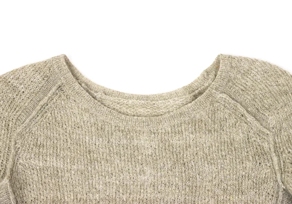 Yohji Yamamoto FEMME Mohair Blend Front Switching Knit Sweater K-170346_003