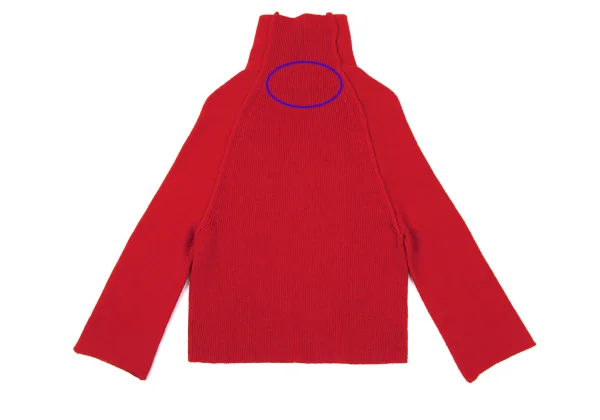 Yohji Yamamoto FEMME Wool Turtleneck Knit Sweater K-170349_008