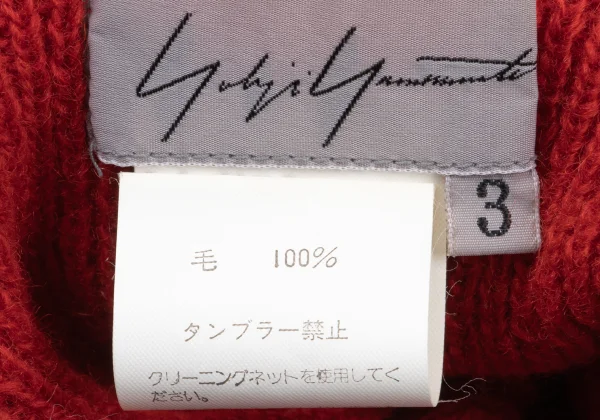 Yohji Yamamoto FEMME Wool Turtleneck Knit Sweater K-170349_012