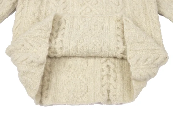 Yohji Yamamoto FEMME Turtleneck Cable Knit Sweater K-170350_007