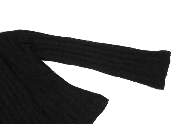 Yohji Yamamoto FEMME Wool Nylon Buttonless Shawl Cardigan K-170351_004