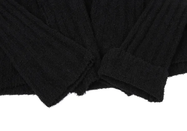 Yohji Yamamoto FEMME Wool Nylon Buttonless Shawl Cardigan K-170351_005