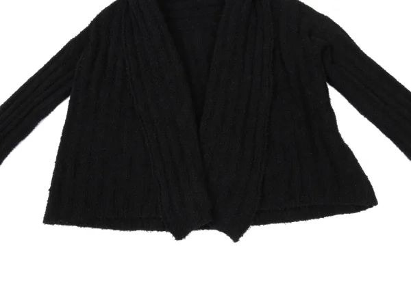 Yohji Yamamoto FEMME Wool Nylon Buttonless Shawl Cardigan K-170351_006