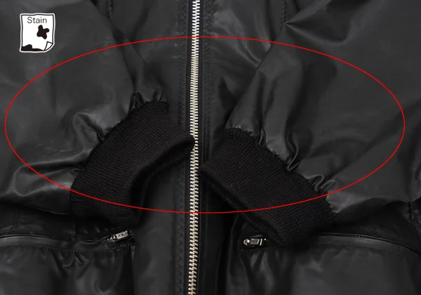 Jean Paul GAULTIER Waist Shaping Dart Zip Hooded Rubber Jacket K-170361_006