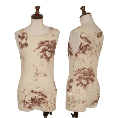 Yohji Yamamoto FEMME Printed Nylon Stretch Sleeveless Top