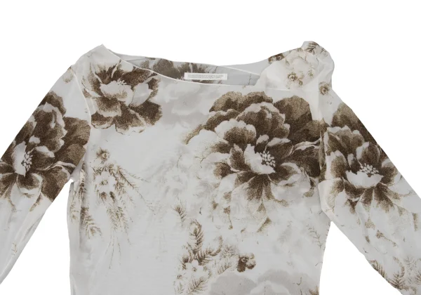 Yohji Yamamoto FEMME Printed Nylon Stretch T Shirt K-170366_003
