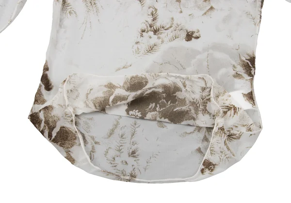 Yohji Yamamoto FEMME Printed Nylon Stretch T Shirt K-170366_010
