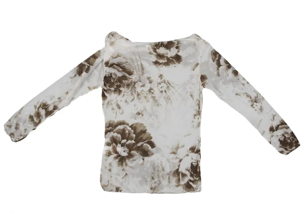 Yohji Yamamoto FEMME Printed Nylon Stretch T Shirt K-170366_011
