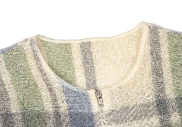 Y's for living Check Switching Loop Knit Zip Cardigan K-170367_004