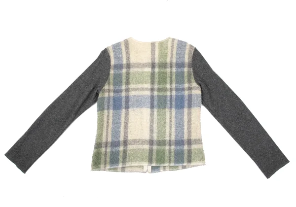 Y's for living Check Switching Loop Knit Zip Cardigan K-170367_010