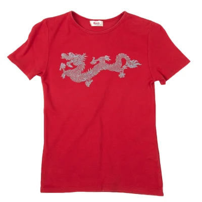 VIVIENNETAM Flocky Dragon Printed T Shirt