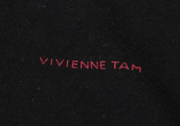 VIVIENNETAM Flocky Printed Gather Neck T Shirt K-170371_015