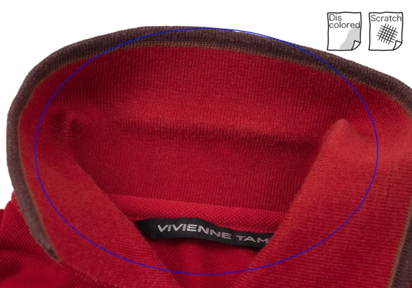 VIVIENNETAM One Point Rubber Dragon Polo Shirt K-170372_004