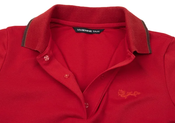 VIVIENNETAM One Point Rubber Dragon Polo Shirt K-170372_006