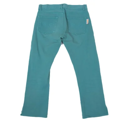 VIVIENNETAM Embroidery Pocket Stretch Cropped Pants