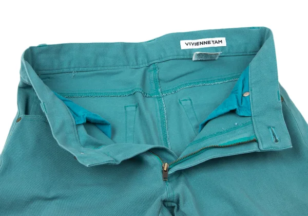 VIVIENNETAM Embroidery Pocket Stretch Cropped Pants K-170374_007