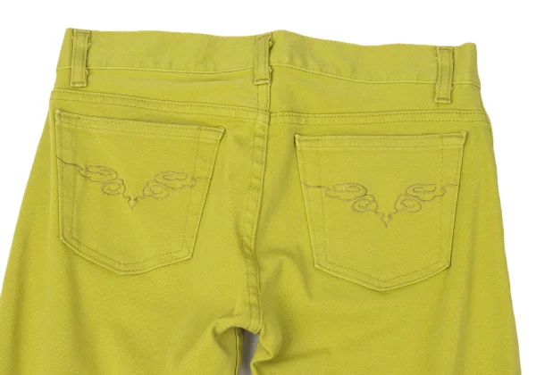 VIVIENNETAM Embroidery Pocket Stretch Cropped Pants K-170375_002