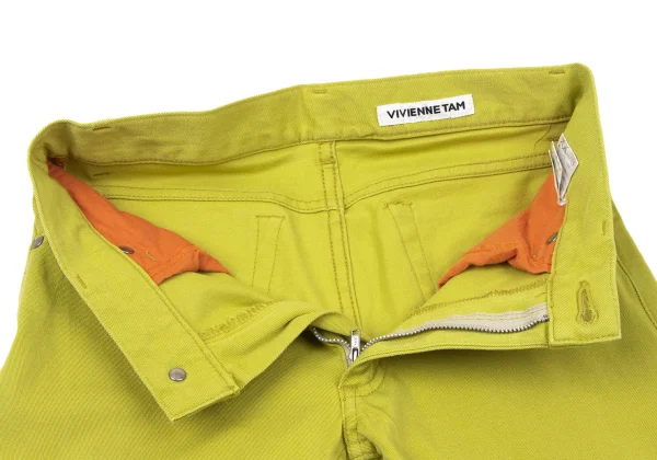 VIVIENNETAM Embroidery Pocket Stretch Cropped Pants K-170375_007