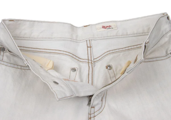 VIVIENNETAM Cotton Uneven Dyeing Flare Jeans K-170376_004