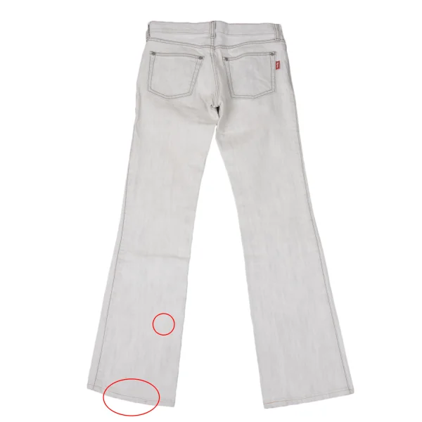 VIVIENNETAM Cotton Uneven Dyeing Flare Jeans K-170376_008