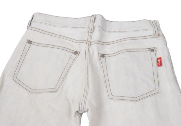 VIVIENNETAM Cotton Uneven Dyeing Flare Jeans K-170376_011