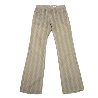 VIVIENNETAM Cotton Stripe Jacquard Flare Pants