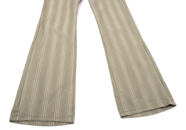 VIVIENNETAM Cotton Stripe Jacquard Flare Pants K-170378_010