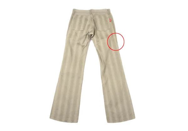 VIVIENNETAM Cotton Stripe Jacquard Flare Pants K-170378_012