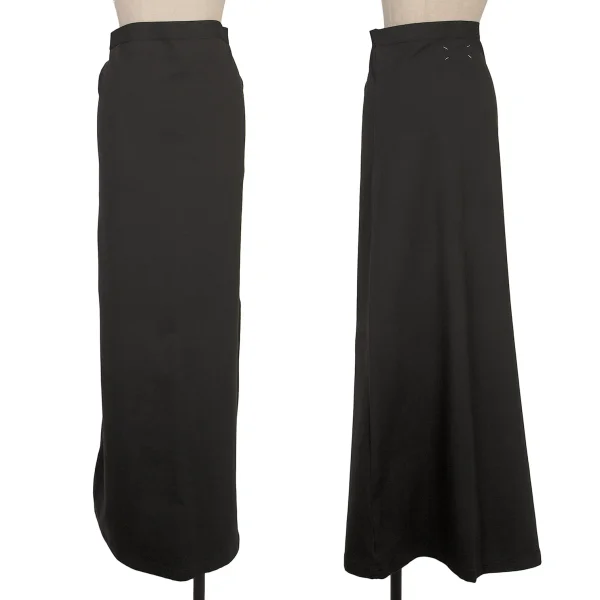 Maison Martin Margiela White Tag Stretch Cotton Long Skirt Black S-M K-170379_001