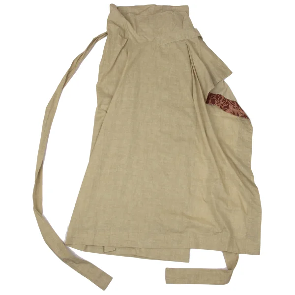 DRIES VAN NOTEN Cotton Floral Taping Wrap Skirt K-170380_002
