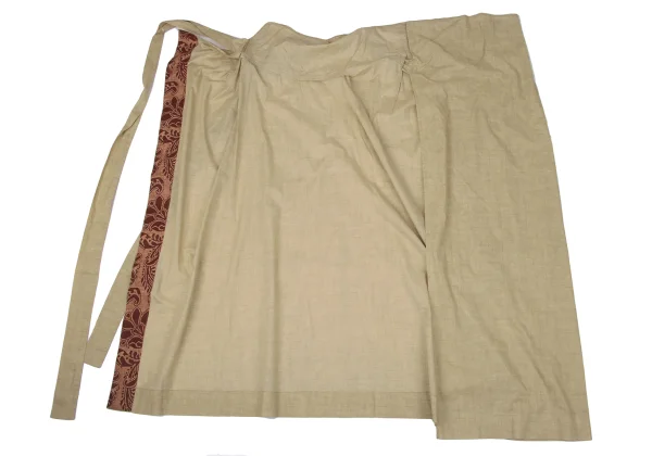 DRIES VAN NOTEN Cotton Floral Taping Wrap Skirt K-170380_007