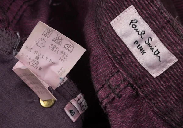 Paul Smith PINK Corduroy Flare Pants K-170381_016