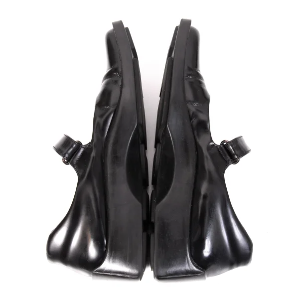 PRADA Square Toe Mary Jane Leather Shoes K-170385_009