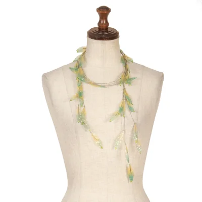 ISSEY MIYAKE Leaf Design Necklace