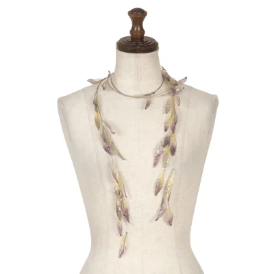 ISSEY MIYAKE Leaf Design Necklace