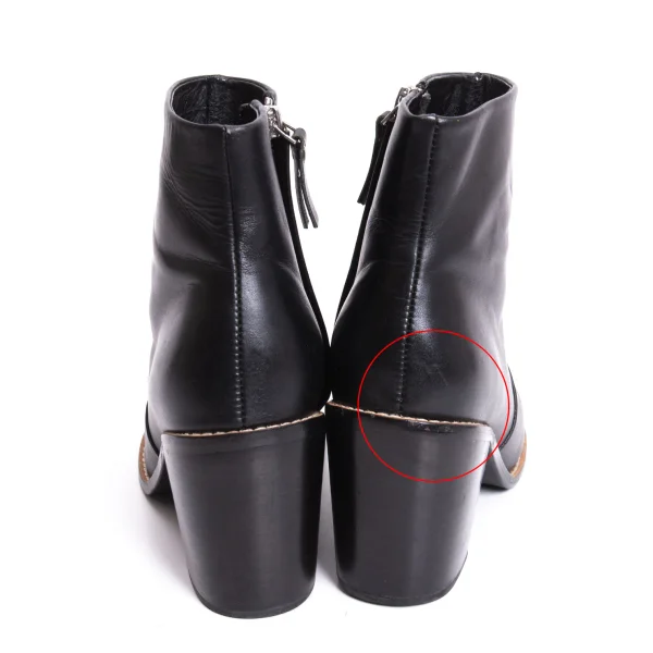 Y's Side Zip Leather Heel Boots K-170395_004