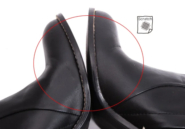 Y's Side Zip Leather Heel Boots K-170395_009