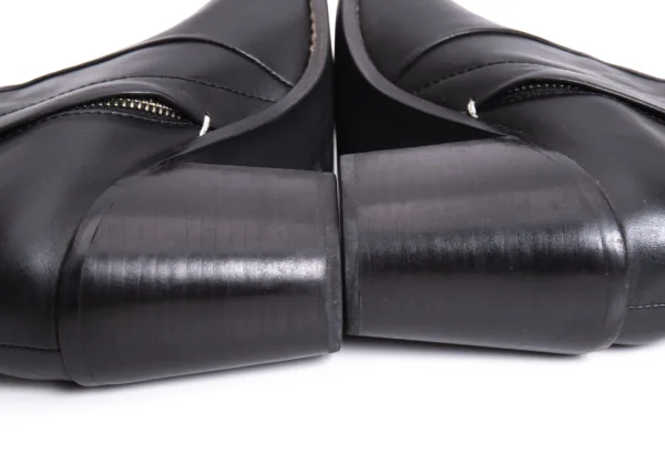 Y's Side Zip Leather Heel Boots K-170395_010