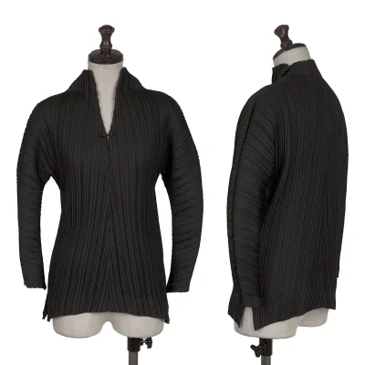 ISSEY MIYAKE FETE A-POC Dot Jacquard Pleats Skipper Top