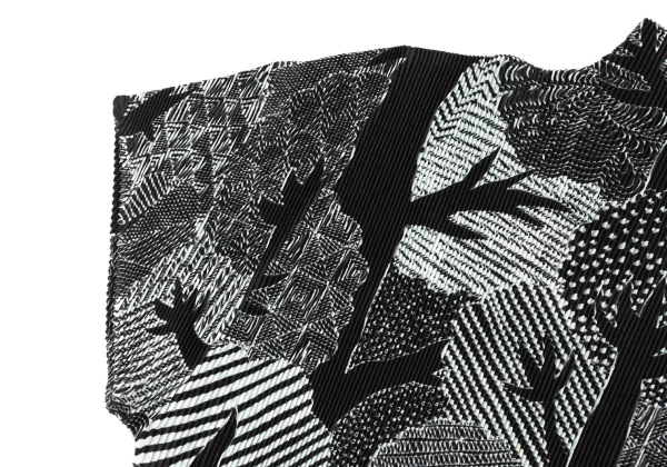 PLEATS PLEASE Mist Pleats Tree Printed T Shirt K-170402_005