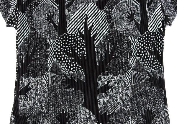 PLEATS PLEASE Mist Pleats Tree Printed T Shirt K-170402_009