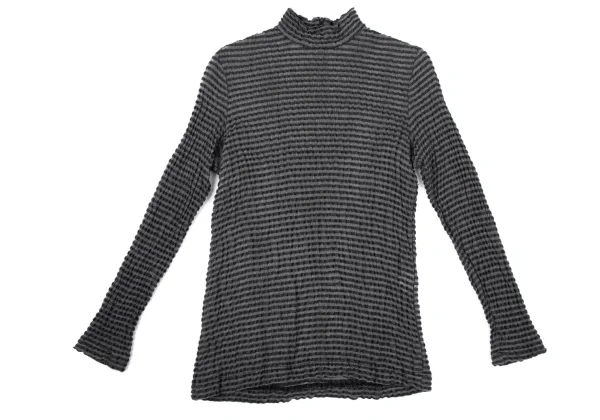 ISSEY MIYAKE HaaT Stripe Turtle Neck Top K-170406_002