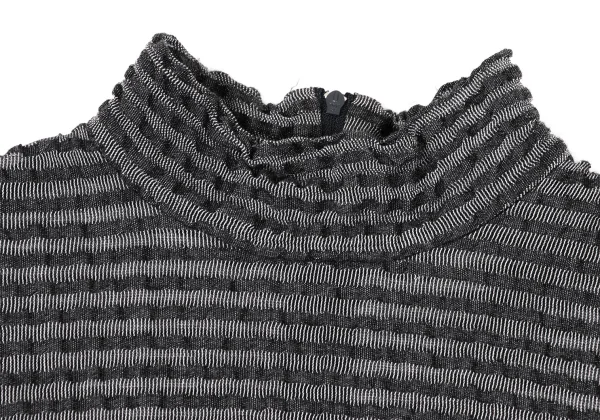 ISSEY MIYAKE HaaT Stripe Turtle Neck Top K-170406_004