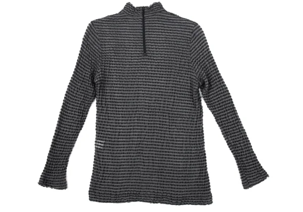 ISSEY MIYAKE HaaT Stripe Turtle Neck Top K-170406_011